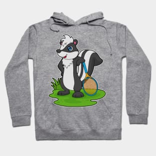 Skunk Tennis player Tennis Hoodie